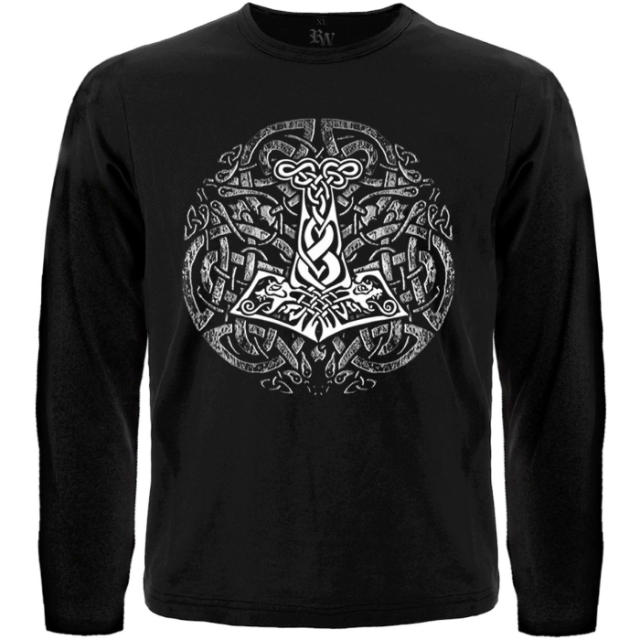 Mjölnir (Thor's Hammer) Long Sleeve T-Shirt