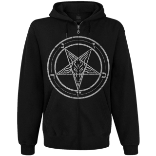 Pentagram Kangaroo Pocket Hoodie with a Zipper