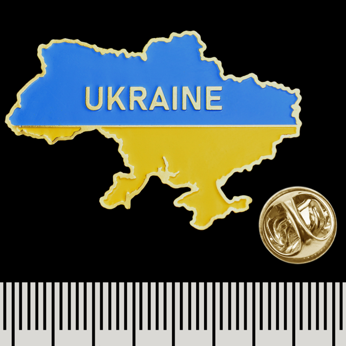 Map of Ukraine (Ukraine) (pnua-019) Figured (Icon) Pin