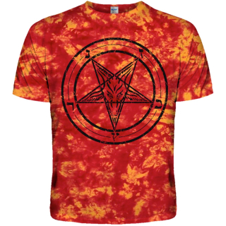 Tie Dye Pentagram (Flame) T-Shirt