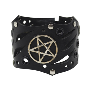 Bracelet Steampunk Pentagram black bsp-61