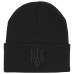 Hat knitted with Trident (black) (uaht-003)
