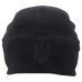 Black fleece hat with a Trident