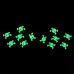 Gloves (glcn-001) Skull Black Mark (glow in the dark)