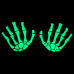 Gloves (glcn-002) Skeleton Brush (glow in the dark)