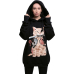 Urbanist "Samurai Cat" oversize Hoodie