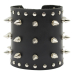 Leather bracelet with spikes, wide (bsl-003)
