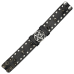 Leather bracelet with a pentagram and spikes (bsl-002)
