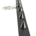 Leather choker with spikes and pentagram (csl-001)