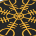 Aegishjalmur patch (Helm of Awe) in yellow
