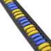 Yellow-blue leather bracelet (ptsbua-005)