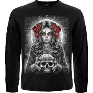 Muerte (skull and roses) Long Sleeve T-Shirt