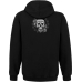 Muerte (skull and roses) Kangaroo Pocket Hoodie with a Zipper