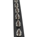 Leather choker with curly spikes (csl-007)