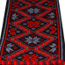 Scarf Ukrainian embroidery - Star of the Mother (red-black)
