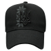 Baseball cap black 3D Trident with gray Mother Star ornament (uac-032)