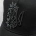Baseball cap black 3D Trident with gray Mother Star ornament (uac-032)