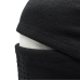Buff balaclava with perforation, black