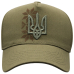 Baseball cap olive 3D Trident with brown Mother Star ornament (uac-037)