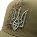 Baseball cap olive 3D Trident with brown Mother Star ornament (uac-037)