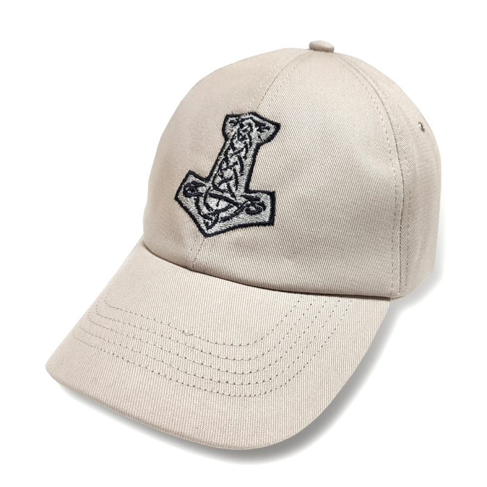 Thor's hammer baseball cap (beige color)