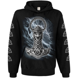 Thor's Hammer (Triquetra) B&C Hoodie (No Zip)