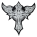 Cross with wings back Thermal back patch (thps-067)