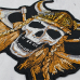 Viking skull in a helmet and with axes Thermal patch back (thps-070)