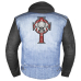 Celtic cross red (three skulls) Thermal back patch (thps-072)