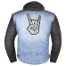 Skeleton Sign of the Horns Thermal back patch (thps-073)