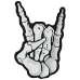 Skeleton Sign of the Horns Thermal back patch (thps-073)