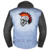Skull with Iroquois Thermal back patch (thps-074)