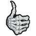 Skeleton Thumb Up Thermal Back Patch (thps-076)