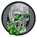 Irish skull (skull with clover) Thermal back patch (thps-079)
