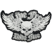 Live Free, Ride Free (skull with wings) Thermal back patch (thps-091)