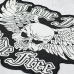 Live Free, Ride Free (skull with wings) Thermal back patch (thps-091)