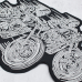 Skeletons on motorcycles Back thermal patch (thps-092)
