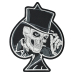 Skeleton Ace of Spades Thermal  back patch (thps-098)