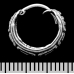 Earring, pirate ring with pattern (eas-160)