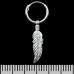 Earring, ring with feather (eas-150) Earring, ring with feather (eas-150)