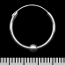 Earring, ring with movable ball (eas-138)