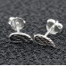 Wing stud earring (silver, 925 sterling) (sn-047)