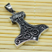 Thor's Hammer Pendant with Triquetra (Silver, 925) (sp-115)