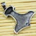 Thor's Hammer Pendant with Triquetra (Silver, 925) (sp-115)