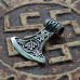 Pendant Perun's Axe with the Star of Svarog (silver, 925 assay value) (sp-125)