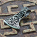 Pendant Perun's Axe with the runic compass Vegvizir (silver, 925 assay value) (sp-126)