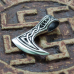 Pendant Perun's Axe with a pattern and runes (silver, 925 assay value) (sp-128) Pendant Perun's Axe with a pattern and runes (silver, 925 assay value) (sp-128)