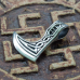 Pendant Perun's Axe with a pattern and runes (silver, 925 assay value) (sp-128) Pendant Perun's Axe with a pattern and runes (silver, 925 assay value) (sp-128)