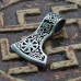Pendant Perun's Axe with Kolovorot and Svarog's Star (silver, 925 assay value) (sp-129)