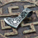 Pendant Perun's Axe with Kolovorot and Svarog's Star (silver, 925 assay value) (sp-129)